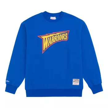 Худи Mitchell & Ness x NBA Golden State Warriors Sweatshirt 'Blue Yellow', синий
