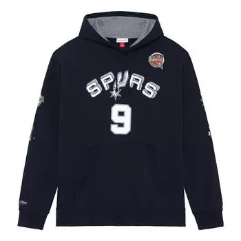Худи Mitchell & Ness x NBA San Antonio Spurs HOF Fleece Hoodie 'Tony Parker 9', черный