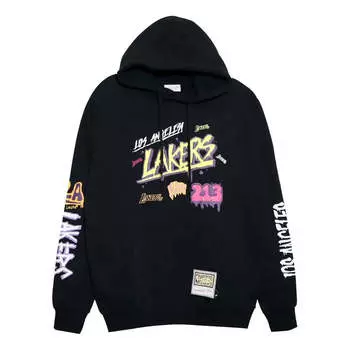 Худи Mitchell & Ness x NBA Slap Sticker Hoodie 'Los Angeles Lakers', черный