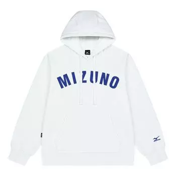 Худи Mizuno Logo Casual Hoodie 'White', белый