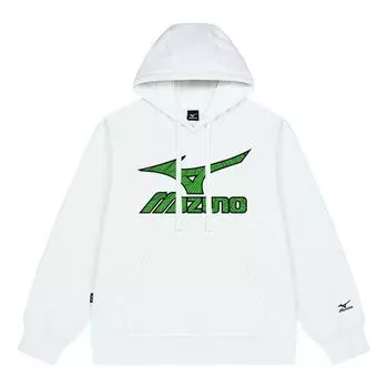 Худи Mizuno Logo Casual Hoodie 'White', белый