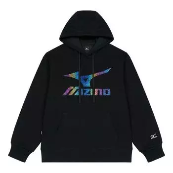 Худи Mizuno Logo Graphic Hoodie 'Black', черный