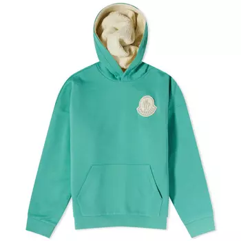 Худи Moncler Genius X Pharrell Williams Popover, бирюзовый