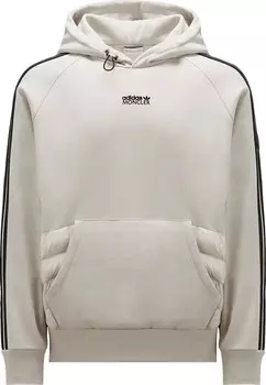 Худи Moncler x adidas Fleece 'Stone Grey', серый
