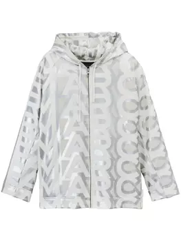 Худи Monogram на молнии Marc Jacobs, серебристый