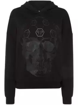 Худи Monogram Skull Philipp Plein, черный