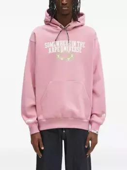 Худи Moonface Logo AAPE BY *A BATHING APE, розовый