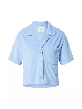 Худи на молнии Abercrombie & Fitch, светло-синий