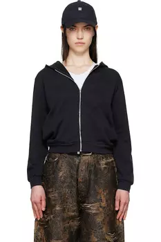 Худи на молнии Acne Studios, черный