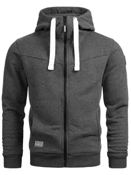 Худи на молнии Alessandro Salvarini MEROIIA, темно-серый