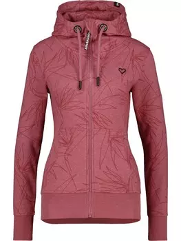 Худи на молнии Alife And Kickin YASMINAK, светло-красный/пятнистый красный