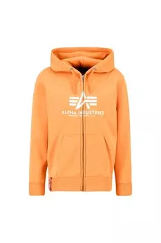Худи на молнии Alpha Industries, оранжевый