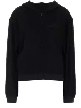 Худи на молнии BALENCIAGA, черный
