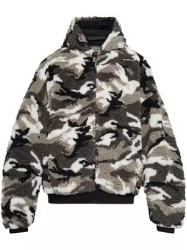 Худи на молнии Balenciaga, серый