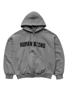 Худи на молнии BALENCIAGA, серый