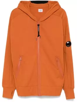Худи на молнии C.P. Company, оранжевый
