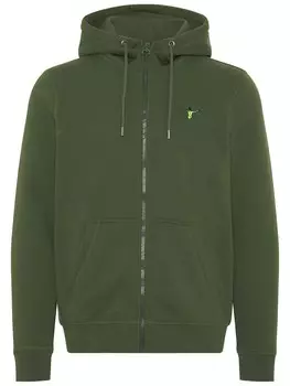 Худи на молнии Chiemsee, цвет Neon Green/Dark Green