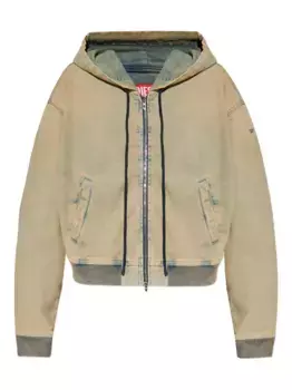 Худи на молнии DIESEL, зеленый