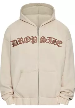 Худи на молнии Dropsize, экрю