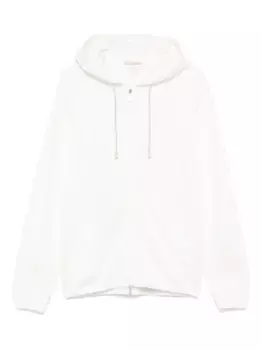 Худи на молнии Eleventy, белый