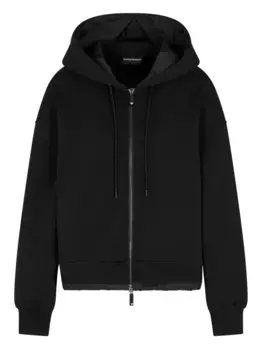 Худи на молнии EMPORIO ARMANI, черный