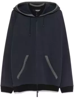 Худи на молнии EMPORIO ARMANI, синий