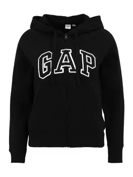 Худи на молнии Gap, черный