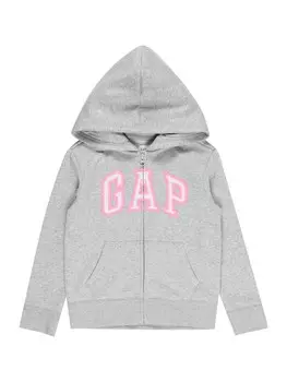 Худи на молнии Gap, пятнистый серый