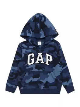 Худи на молнии Gap, синий/голубой