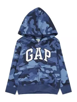 Худи на молнии Gap, темно-синий/светло-синий/темно-синий