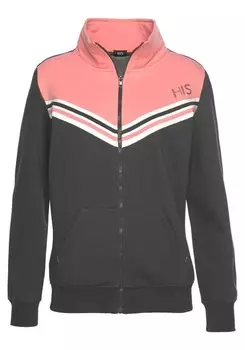 Худи на молнии H.I.S, цвет Basalt Grey