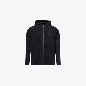 Худи на молнии Issey Miyake Homme Plisse, черный