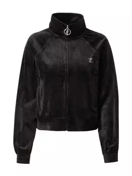 Худи на молнии Juicy Couture, черный
