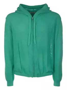 Худи на молнии Laneus, зеленый