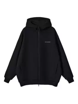 Худи на молнии MONOCHROME, черный