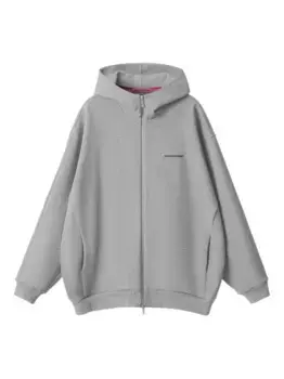 Худи на молнии MONOCHROME, серый