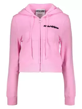 Худи на молнии Moschino, розовый