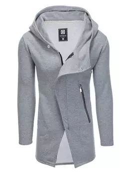 Худи на молнии Ombre B668, серый