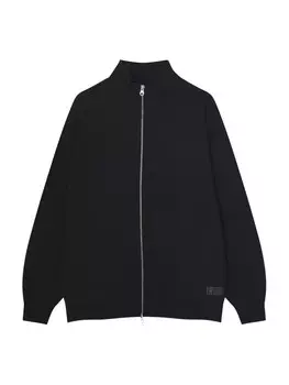 Худи на молнии Pull&Bear, черный