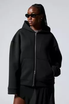 Худи на молнии с аквалангом H&M, черный
