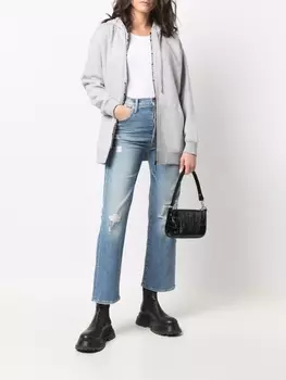 Худи на молнии с логотипом Michael Kors, серый