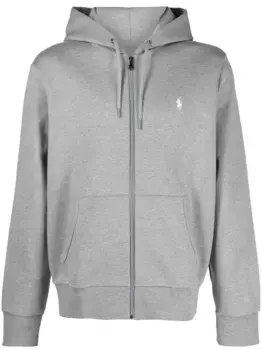 Худи на молнии с логотипом Polo Pony POLO RALPH LAUREN, серый