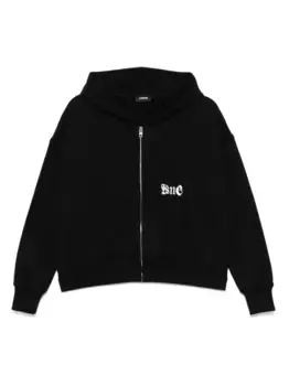 Худи на молнии с логотипом We11done, черный