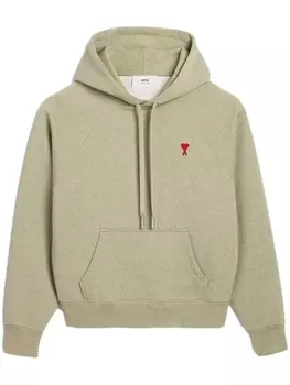 Худи на молнии с монограммой Ami de Coeur AMI Paris, зеленый
