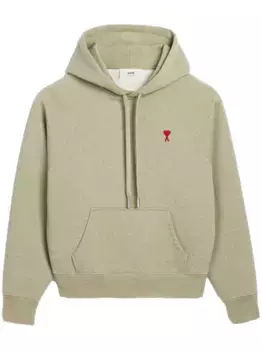 Худи на молнии с монограммой Ami de Coeur AMI Paris, зеленый
