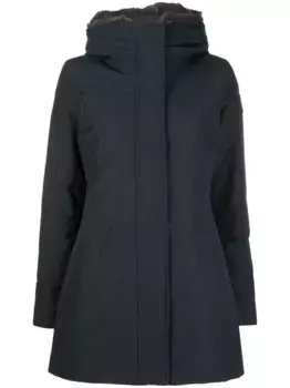 Худи на молнии с нашивкой-логотипом WOOLRICH, синий