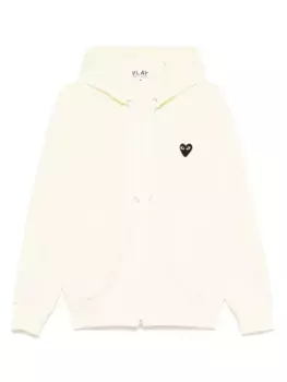 Худи на молнии с принтом Comme Des Garons Play, нейтральный