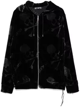 Худи на молнии с принтом Mastermind World, черный