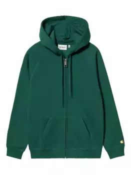 Худи на молнии с рукавами реглан CARHARTT WIP, зеленый