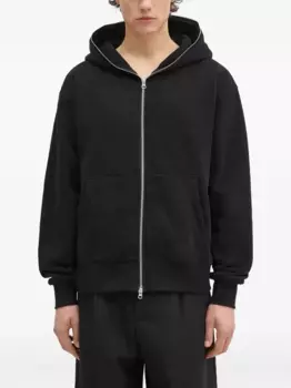 Худи на молнии с вышивкой Pleasures, черный